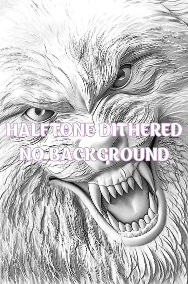 WOLF 3d illusion & laser - ready file 3DWave.us